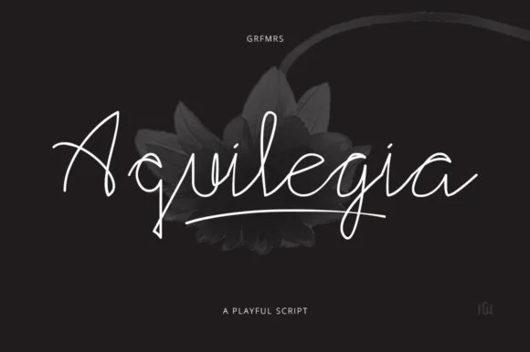 Aquilegia Font by Grafemars — Script Handwritten Font
