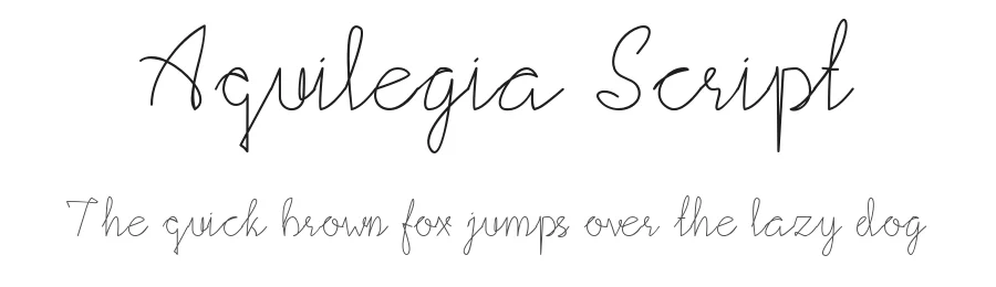 Aquilegia Script