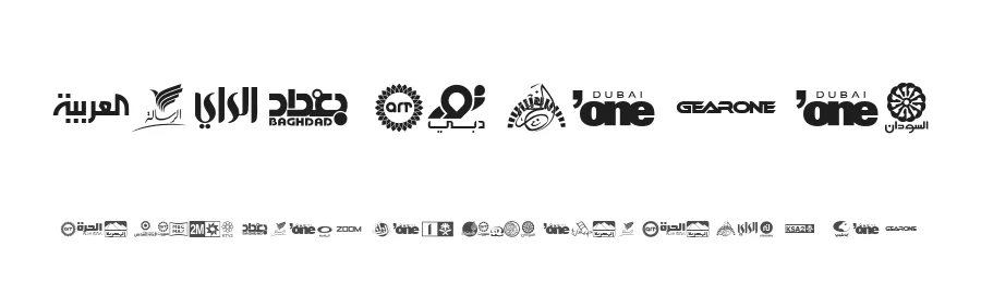 Arab TV logos by alezzacreative β Dingbats Font