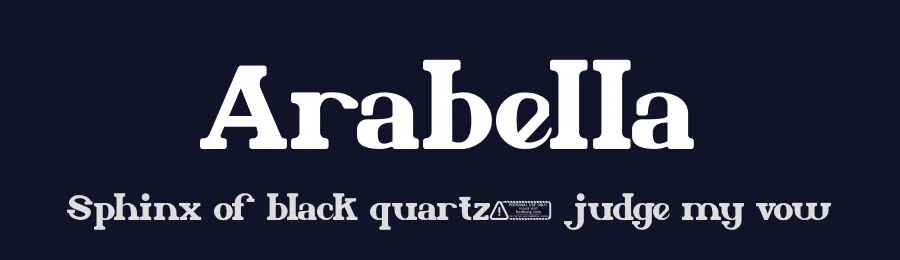 Arabella by Kong Font — Serif Font — thumbnail 2