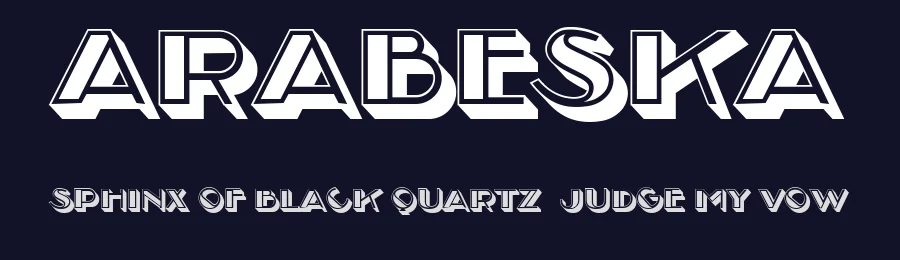 Arabeska by Vladimir Nikolic — Decorative Font — thumbnail 2