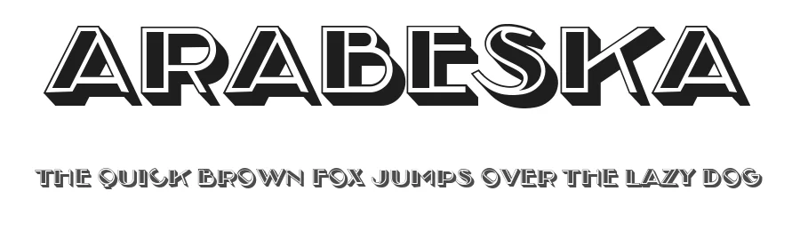 Arabeska by Vladimir Nikolic — Decorative Font