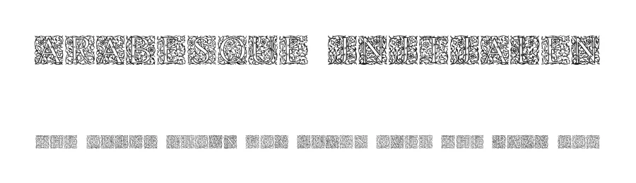 Arabesque Initialen