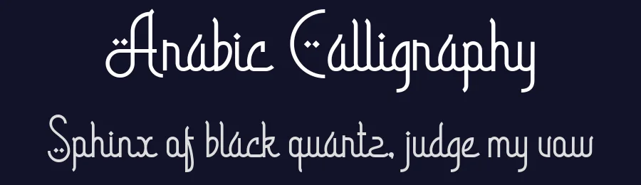 Arabic Calligraphy by Blankids — Decorative Font — thumbnail 2