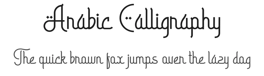 Arabic Calligraphy by Blankids — Decorative Font