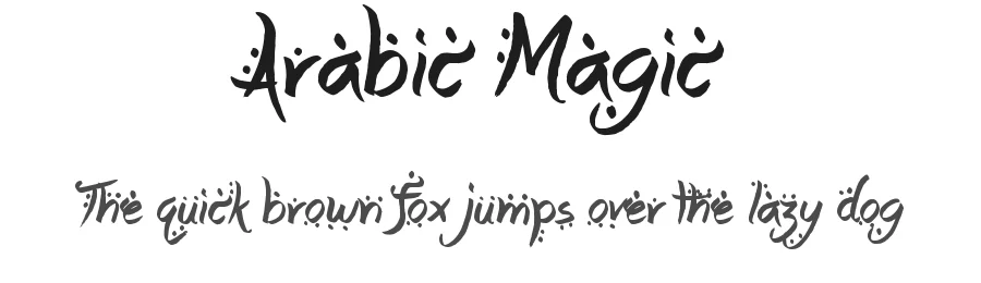 Arabic Magic by JSH creates β Decorative Font