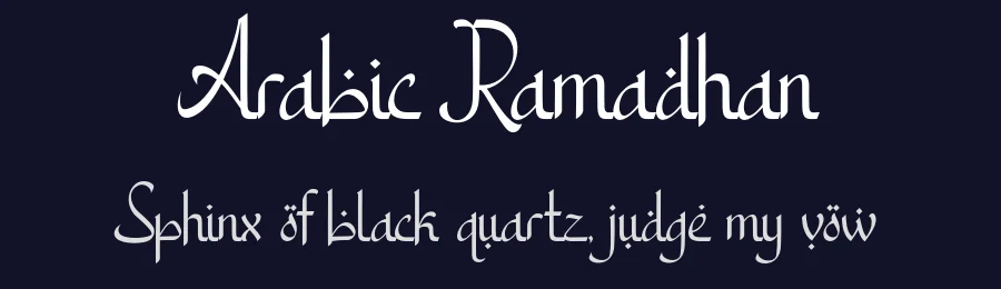 Arabic Ramadhan by 50Fox Studio — Decorative Font — thumbnail 2