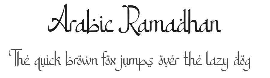 Arabic Ramadhan by 50Fox Studio — Decorative Font