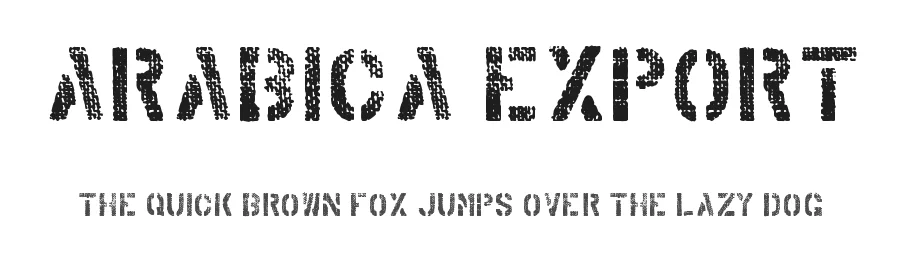 Arabica Export by imagex — Decorative Font