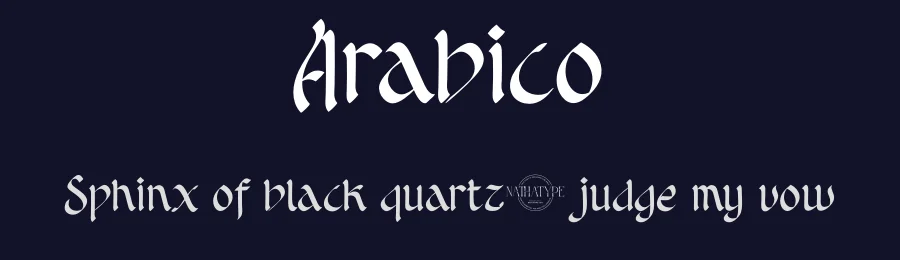 Arabico by Nathatype — Decorative Font — thumbnail 2