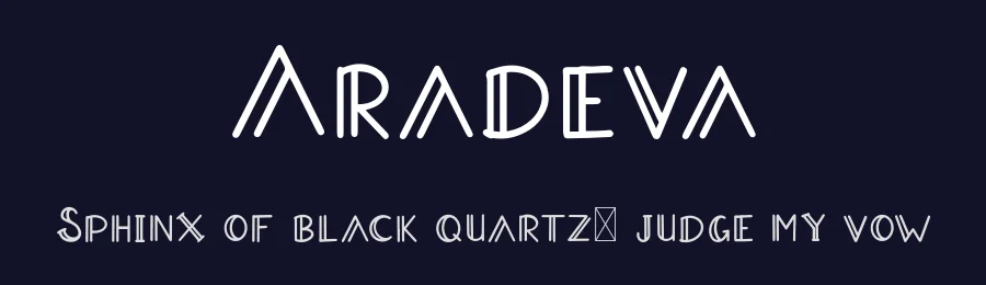 Aradeva by Dwi Krisdiantoro — Decorative Font — thumbnail 2