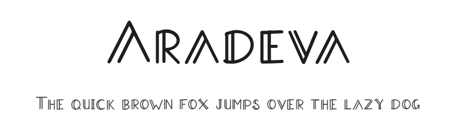 Aradeva by Dwi Krisdiantoro — Decorative Font
