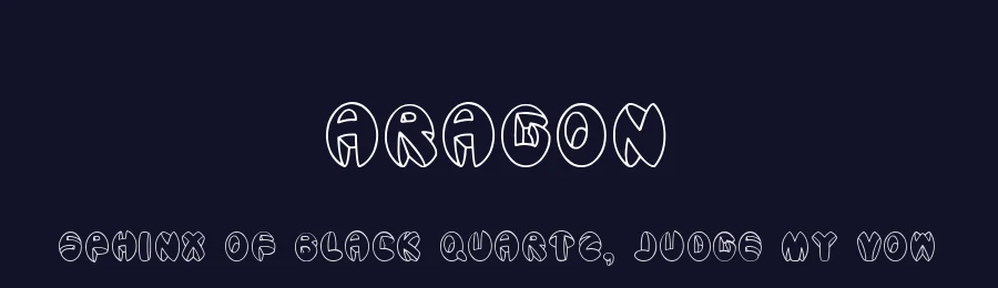 Aragon by Mike Wolf — Decorative Font — thumbnail 2