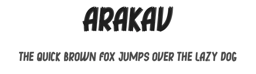 Arakav by bringtypestudio.co — Decorative Font