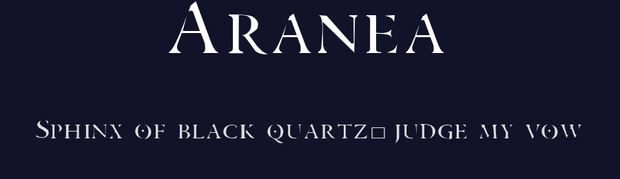 Aranea by SDFonts — Decorative Font — thumbnail 2