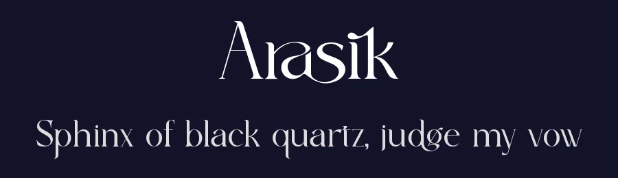 Arasik by Penatic Studio — Serif Font — thumbnail 2