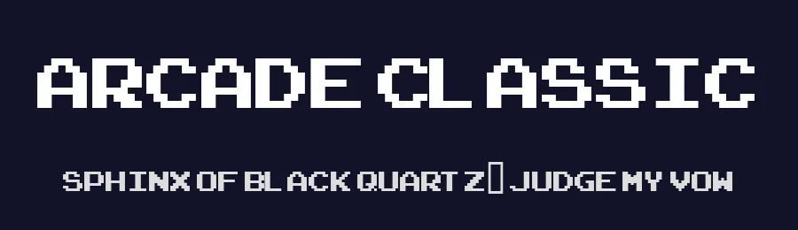 Arcade Classic by Pizzadude — Display Font — thumbnail 2