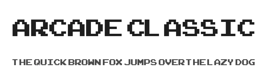 Arcade Classic by Pizzadude — Display Font
