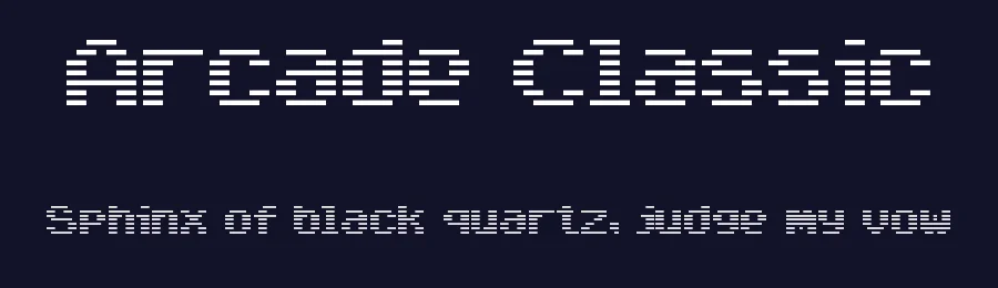 Arcade Classic by Glitch — Display Font — thumbnail 2