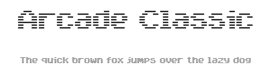 Arcade Classic by Glitch β Display Font