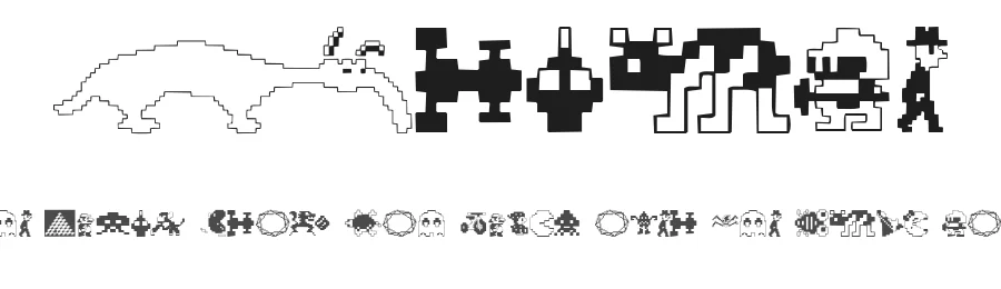 Arcade by Fontalicious — Dingbats Font