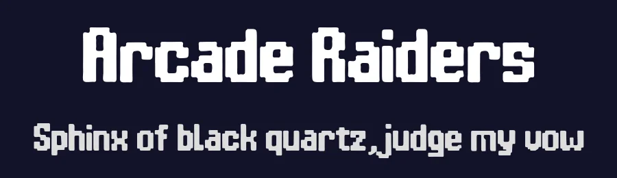 Arcade Raiders by BlackFridayFont FMF — Display Font — thumbnail 2