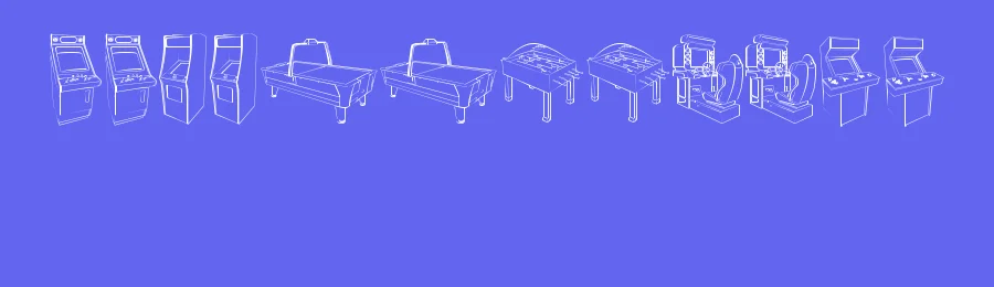 Arcade Video Games by Super — Dingbats Font — thumbnail 3