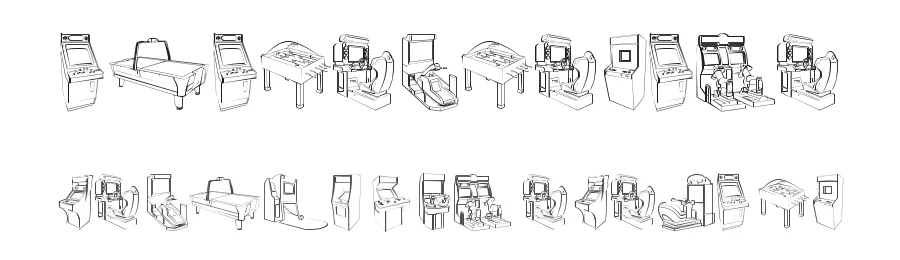 Arcade Video Games by Super — Dingbats Font