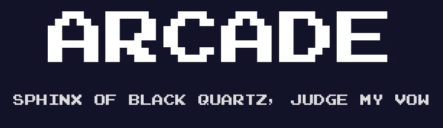Arcade by Yuji Adachi — Display Font — thumbnail 2