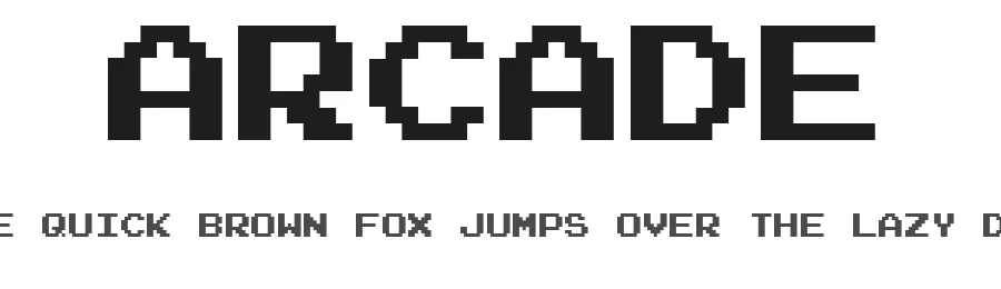 Arcade by Yuji Adachi — Display Font