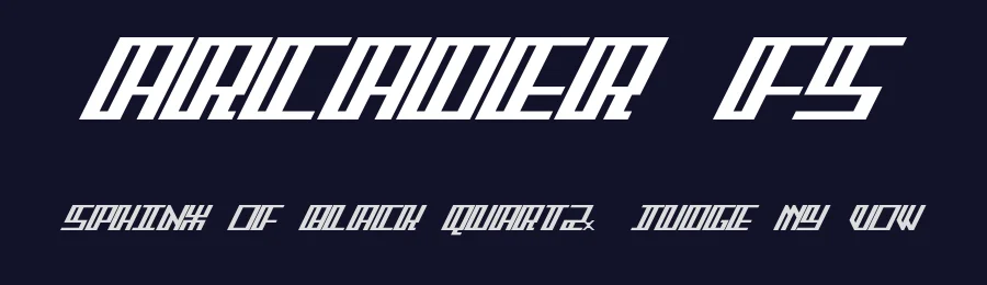 Arcader FS by Fred Sirman — Display Font — thumbnail 2