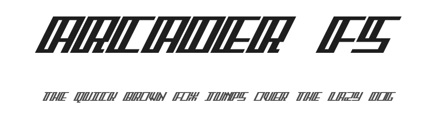 Arcader FS by Fred Sirman — Display Font