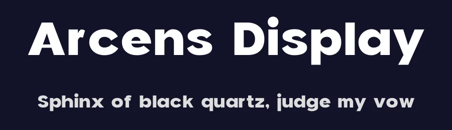 Arcens Display by 4RM Font — Sans Serif Font — thumbnail 2