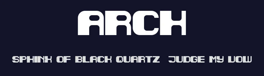 Arch by Vladimir Nikolic — Decorative Font — thumbnail 2