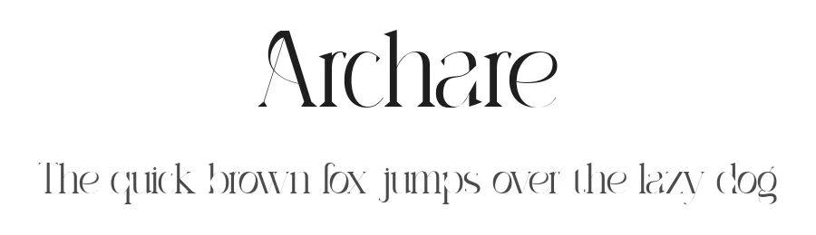 Archare by Muksal Creative — Serif Font