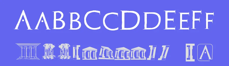Archeologicaps by Manfred Klein — Decorative Font — thumbnail 3
