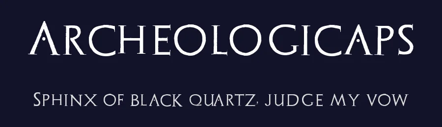 Archeologicaps by Manfred Klein — Decorative Font — thumbnail 2