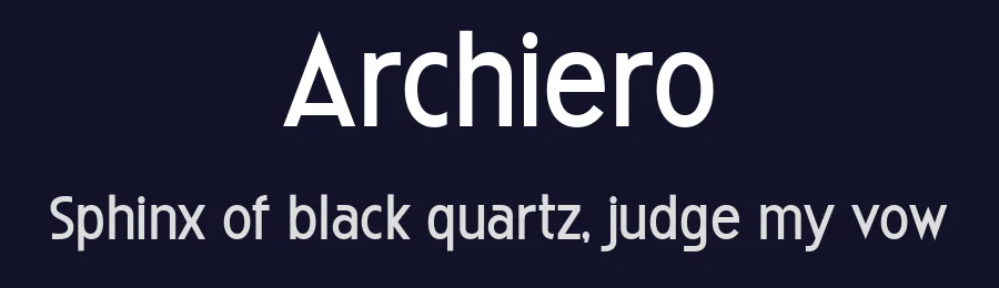 Archiero by Glyphminds Studios — Sans Serif Font — thumbnail 2
