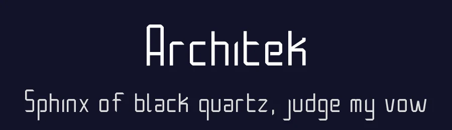 Architek by khillo — Sans Serif Font — thumbnail 2