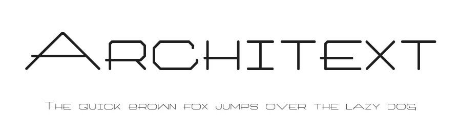 Architext by S.G. Moye — Display Font