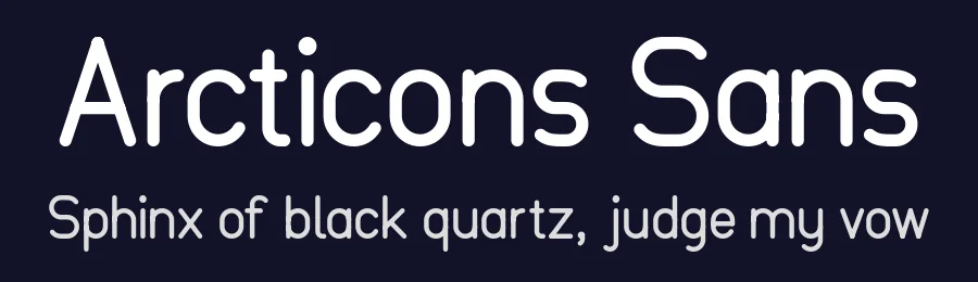 Arcticons Sans by Onno — Sans Serif Font — thumbnail 2