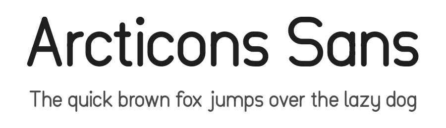 Arcticons Sans by Onno — Sans Serif Font