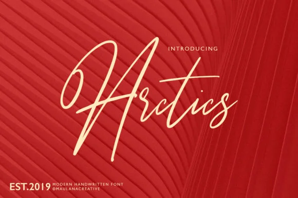 Arctics Font by Maulana Creative — Script Handwritten Font