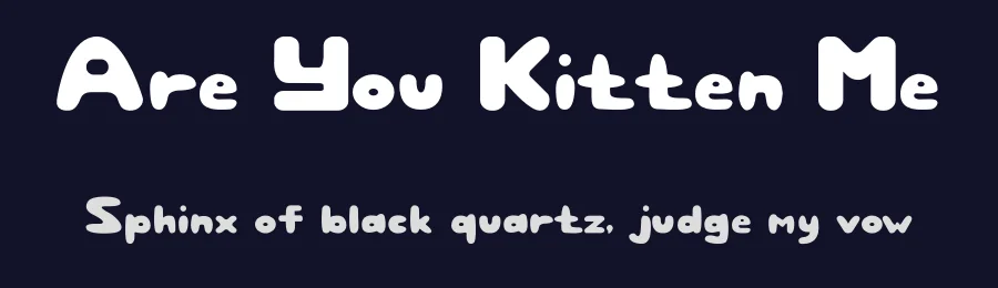 Are You Kitten Me by Christopher Andy — Decorative Font — thumbnail 2