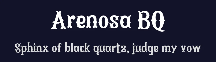 Arenosa BQ by Mauricio Vins — Decorative Font — thumbnail 2