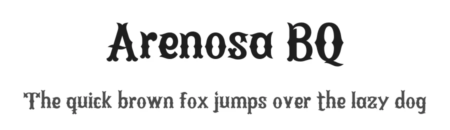 Arenosa BQ by Mauricio Vins — Decorative Font