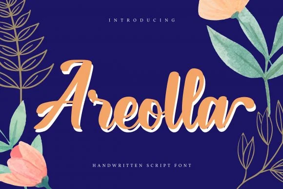 Areolla Font by Vunira — Script Handwritten Font