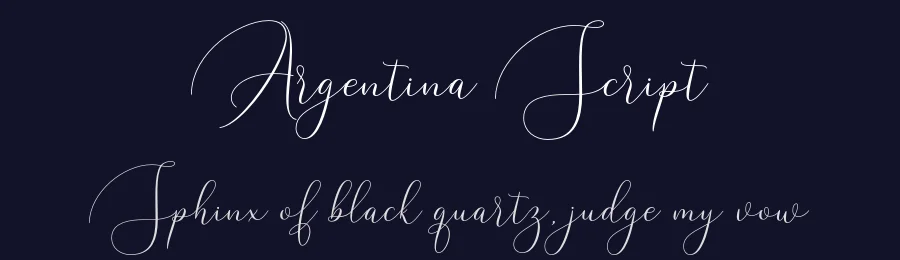 Argentina Script by Mega Type — Script Handwritten Font — thumbnail 2