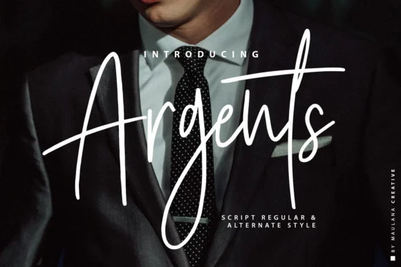 Argents Font by Maulana Creative — Script Handwritten Font