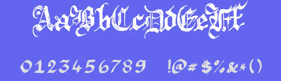 Argor Brujsh Scaqh by Argor — Blackletter Font — thumbnail 3